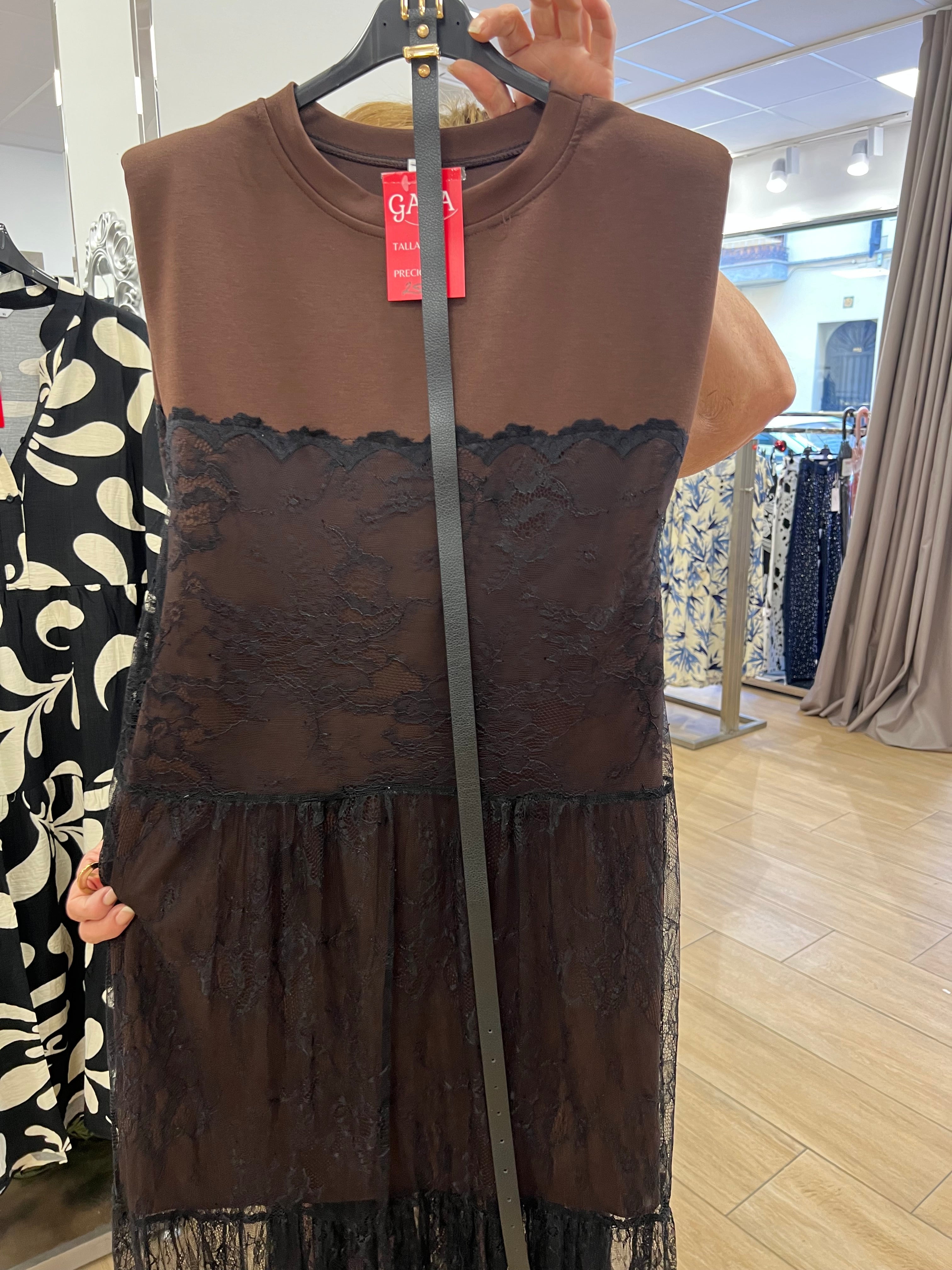 VESTIDO ENCAJE CHIC