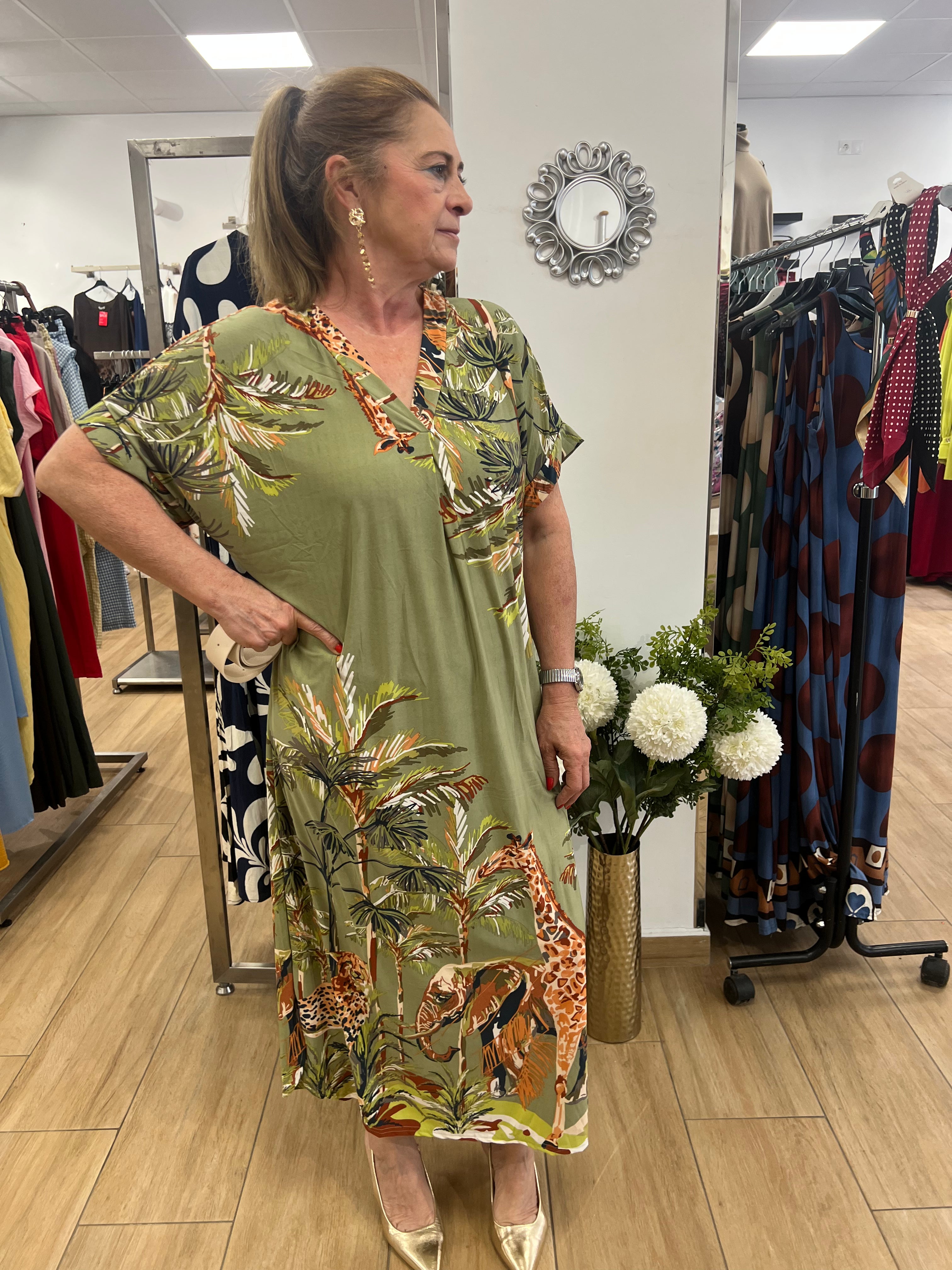 VESTIDO SAFARI VERDE