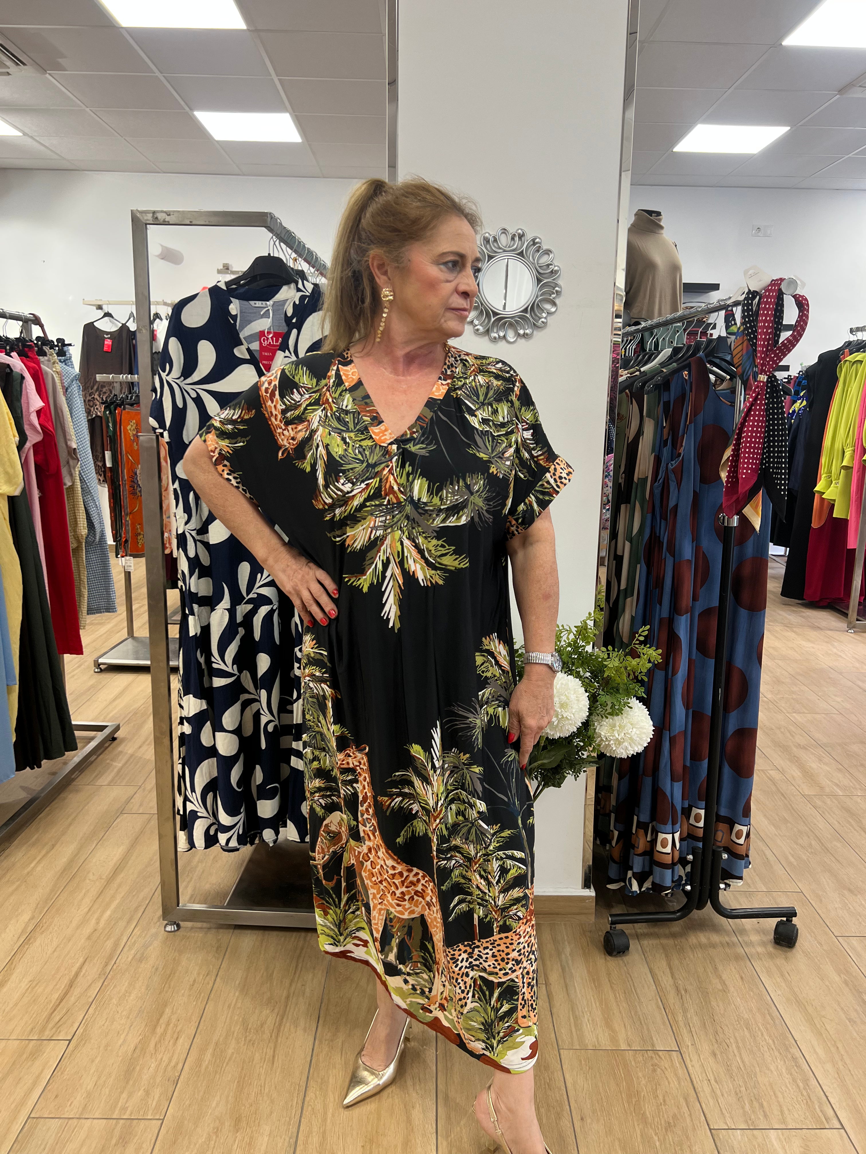 VESTIDO SAFARI NEGRO